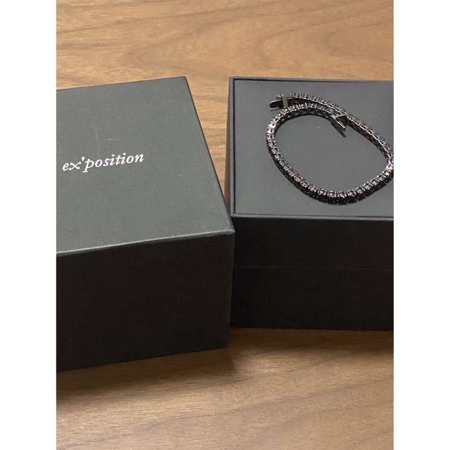 ex'position K10シンセティック ブラック テニスブレスレット