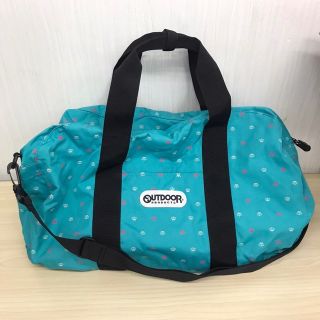 アウトドア(OUTDOOR)の【K3776】美品 OUTDOOR アウトドア ボストンバッグ ターコイズブルー(ボストンバッグ)