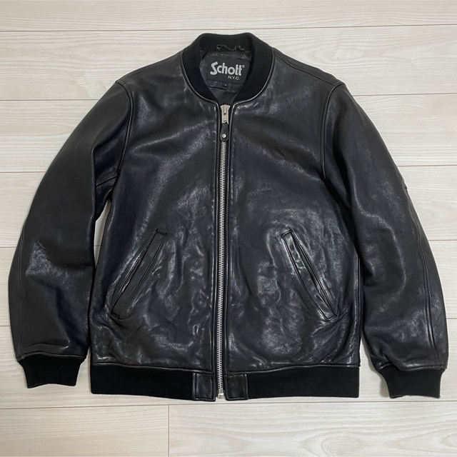 schott - 【SALE】Schott -レザージャケット バワリー MA-1 L schott - 【SALE】Schott -レザージャケット バワリー MA-1 L