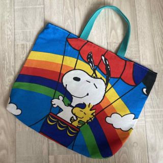 ★SALE★シーツリメイク レッスンバッグ スヌーピー PEANUTS(バッグ/レッスンバッグ)