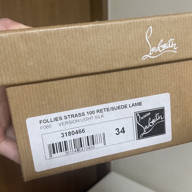 Christian Louboutin(クリスチャンルブタン)のクリスチャンルブタン ストーンヒール 10cm サイズ34 新品同様 レディースの靴/シューズ(ハイヒール/パンプス)の商品写真