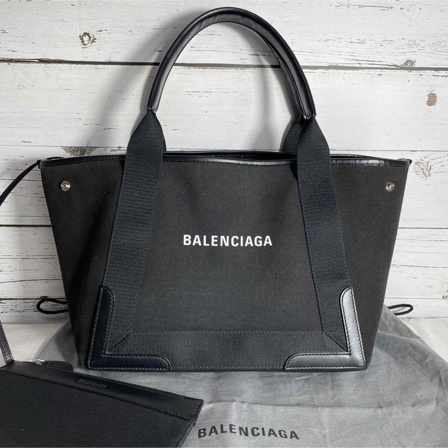 18%OFF】 Balenciaga - BALENCIAGA ネイビーカバス S スモール