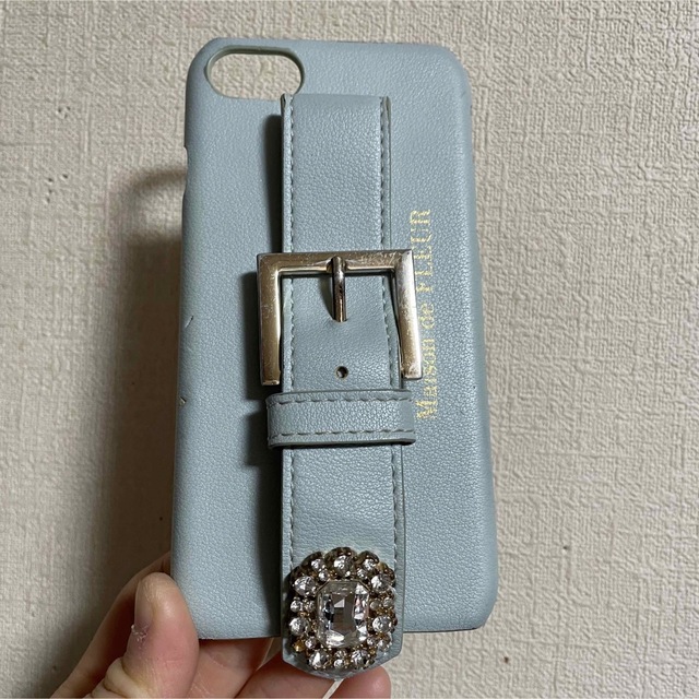 Maison de FLEUR(メゾンドフルール)のMaison de FLEUR iPhone7.8 SE パステルブルー カバー スマホ/家電/カメラのスマホアクセサリー(iPhoneケース)の商品写真