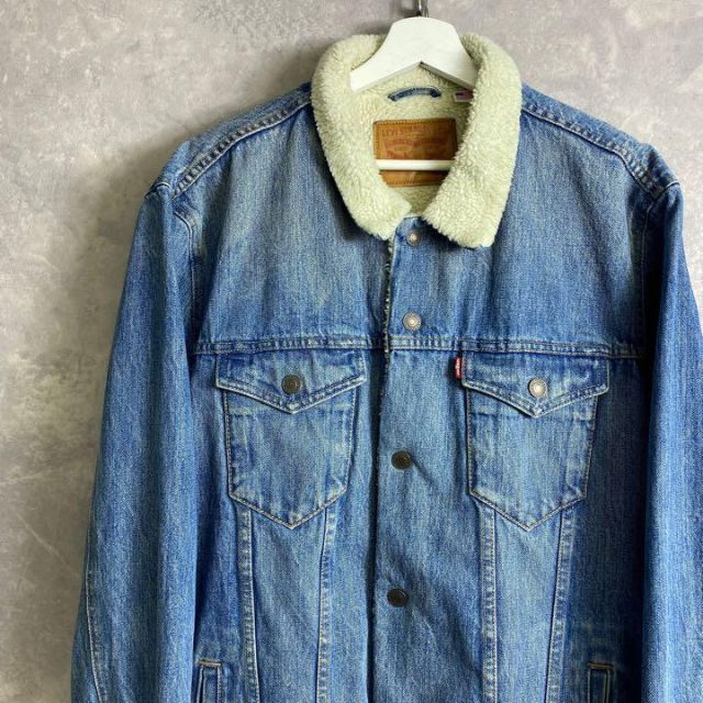 90s Levi's リーバイス ボアデニムジャケット ビッグサイズ 大きい メンズのジャケット/アウター(Gジャン/デニムジャケット)の商品写真