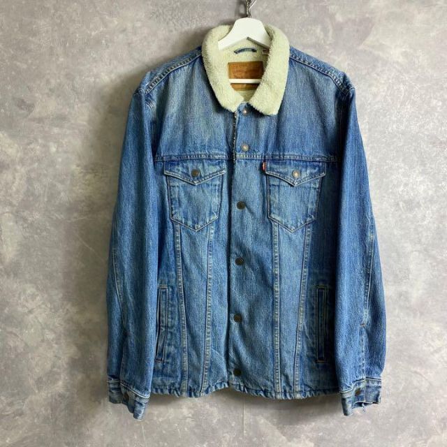 90s Levi's リーバイス ボアデニムジャケット ビッグサイズ 大きい メンズのジャケット/アウター(Gジャン/デニムジャケット)の商品写真