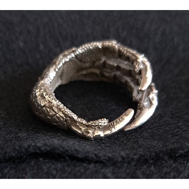 ANN DEMEULEMEESTER CLAW SILVER RING