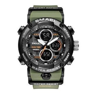 [在庫切れ]　SMAEL 8038 スポーツウォッチ（アーミーグリーン）(腕時計(デジタル))