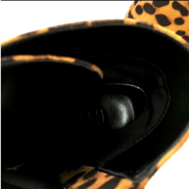 GYDA(ジェイダ)のGYDA ジェイダ レースアップブーティ レオパード ヒョウ柄 M 新品 レディースの靴/シューズ(ブーティ)の商品写真