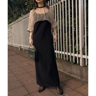 アメリヴィンテージ(Ameri VINTAGE)のAMERI vintage MANY WAY AIRY VEIL DRESS(ロングドレス)