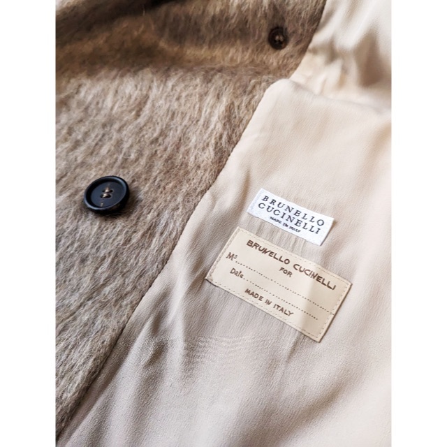 BRUNELLO CUCINELLI(ブルネロクチネリ)の2021FW ブルネロクチネリ モニーレ付 アルパカ ファー コート 40 レディースのジャケット/アウター(チェスターコート)の商品写真