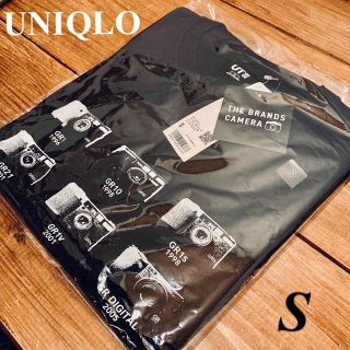 ユニクロ(UNIQLO)のUNIQLO ザ・ブランズ カメラ UT グラフィックTシャツ　ブラック　S(Tシャツ/カットソー(半袖/袖なし))