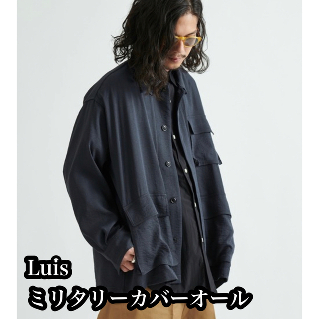 Lui's(ルイス)のミスチル様専用 luis ルイス カバーオール レーヨンシャツジャケット メンズのジャケット/アウター(ミリタリージャケット)の商品写真