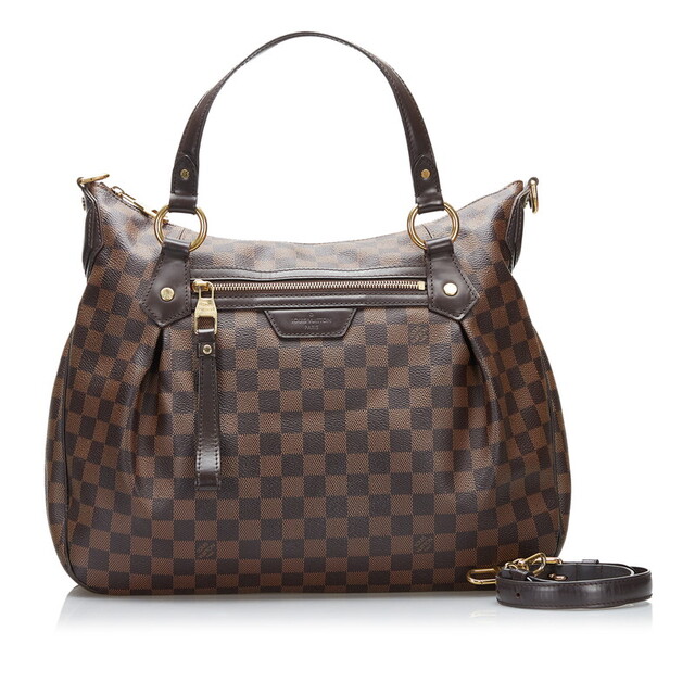 ルイ ヴィトン ダミエ イーヴォラMM ハンドバッグ ショルダーバッグ 2WAY N41131 PVC レディース LOUIS VUITTON 【1-0087231】