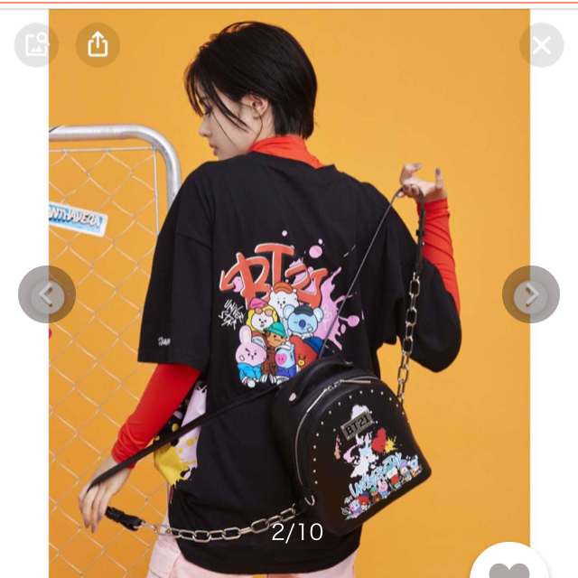 美品　サマンサベカ　BT21 TATAチャーム　ブラック　BTS