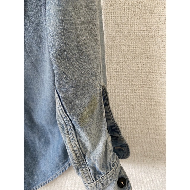 BLUE BLUE(ブルーブルー)のBLUE BLUE  シャンブレーシャツ　デニムシャツ　Sサイズ メンズのトップス(シャツ)の商品写真