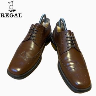 美品】REGAL ウイングチップ d 06J JV38 ブラウン 24.5㎝ www ...