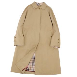 バーバリー(BURBERRY)の美品 バーバリー ロンドン BURBERRY LONDON コート ライナー付き ステンカラーコート バルマカーンコート コットン100％ アウター レディース 9(M相当) ベージュ(その他)