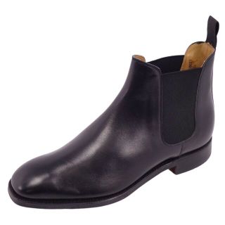 クロケットアンドジョーンズ(Crockett&Jones)の未使用 クロケット&ジョーンズ Crockett&Jones BEAMS F ブーツ CHELSEA チェルシー サイドゴア ショートブーツ カーフレザー シューズ 靴 メンズ 6 1/2E(25cm相当) ブラック(ブーツ)