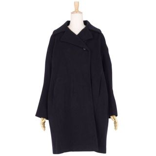 ジルサンダー(Jil Sander)の極美品 ジルサンダー JIL SANDER コート ロングコート ウール 無地 アウター レディース イタリア製 34(S相当) ダークネイビー(その他)