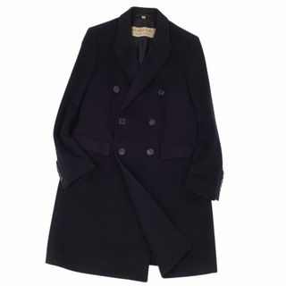 バーバリー(BURBERRY)のバーバリー BURBERRY コート ダブルブレスト ロングコート ウール カシミヤ アウター メンズ 50(M相当) ブラック(その他)