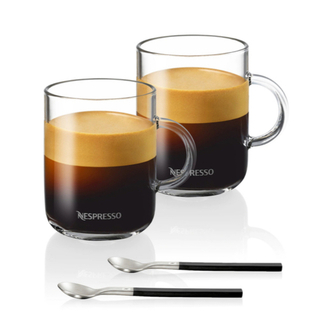 ネスプレッソ(NESPRESSO)の【新品】ネスプレッソ　ヴァーチュオ　コーヒーマグカップ　2個セット　スプーン付き(グラス/カップ)