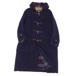 バーバリー(BURBERRY)のVintage バーバリー Burberrys コート ダッフルコート メンズ ウール 裏チェック アウター 古着 L ネイビー(その他)