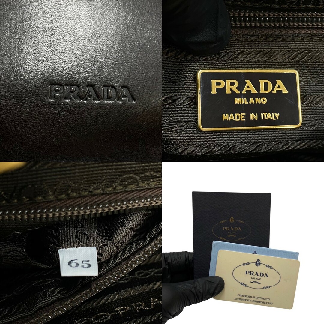 極 美品 レア品 カード付 PRADA プラダ ロゴ 刻印 カーフレザー 本革 がま口 ハンドバッグ ミニ トートバッグ ブラウン 茶 13680 極 美品 レア品 カード付 PRADA プラダ ロゴ 刻印 カーフレザー 本革 がま口 ハンドバッグ ミニ トートバッグ ブラウン 茶 13680