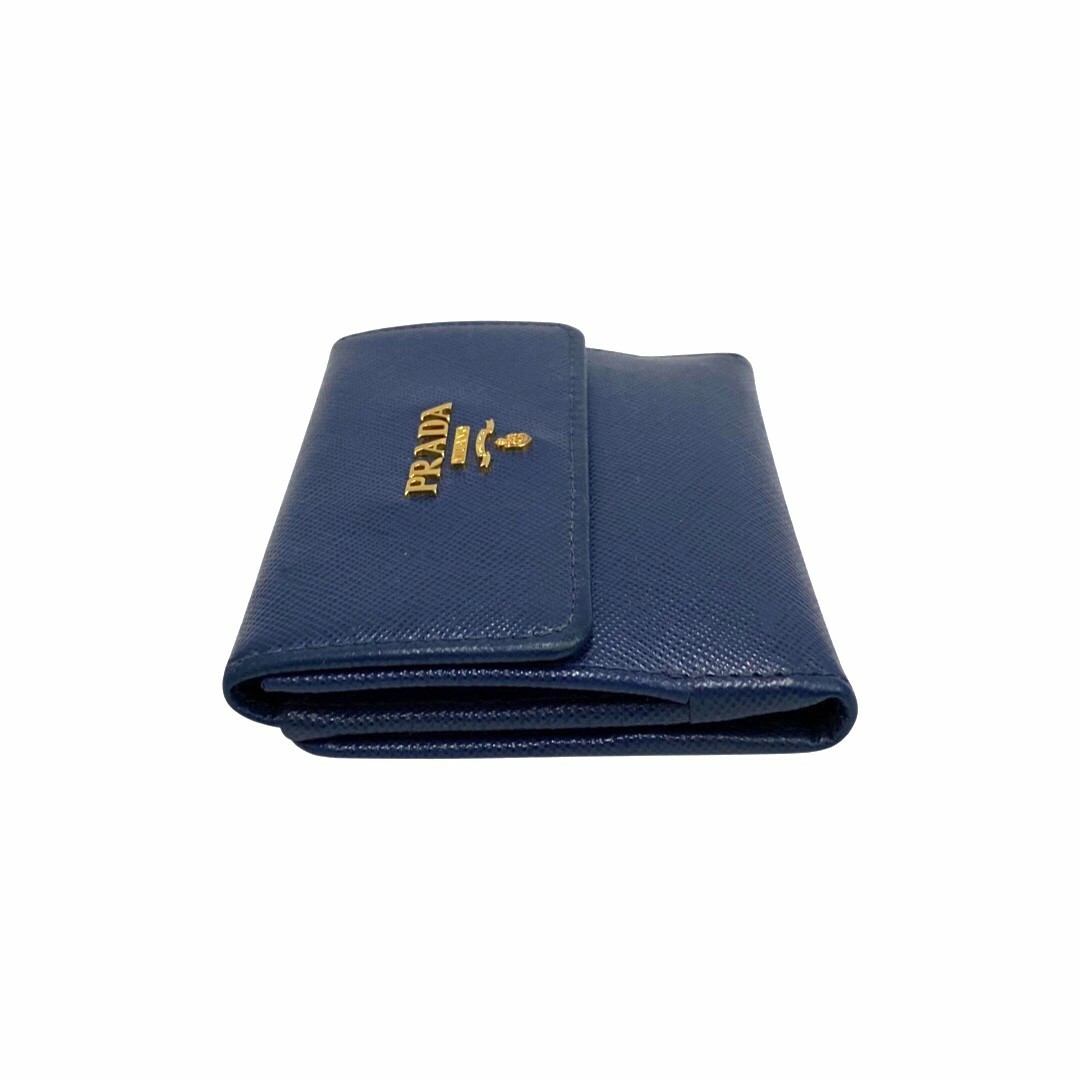 極 美品 保存箱 保存袋 カード付 PRADA プラダ ロゴ 金具 サフィアーノ