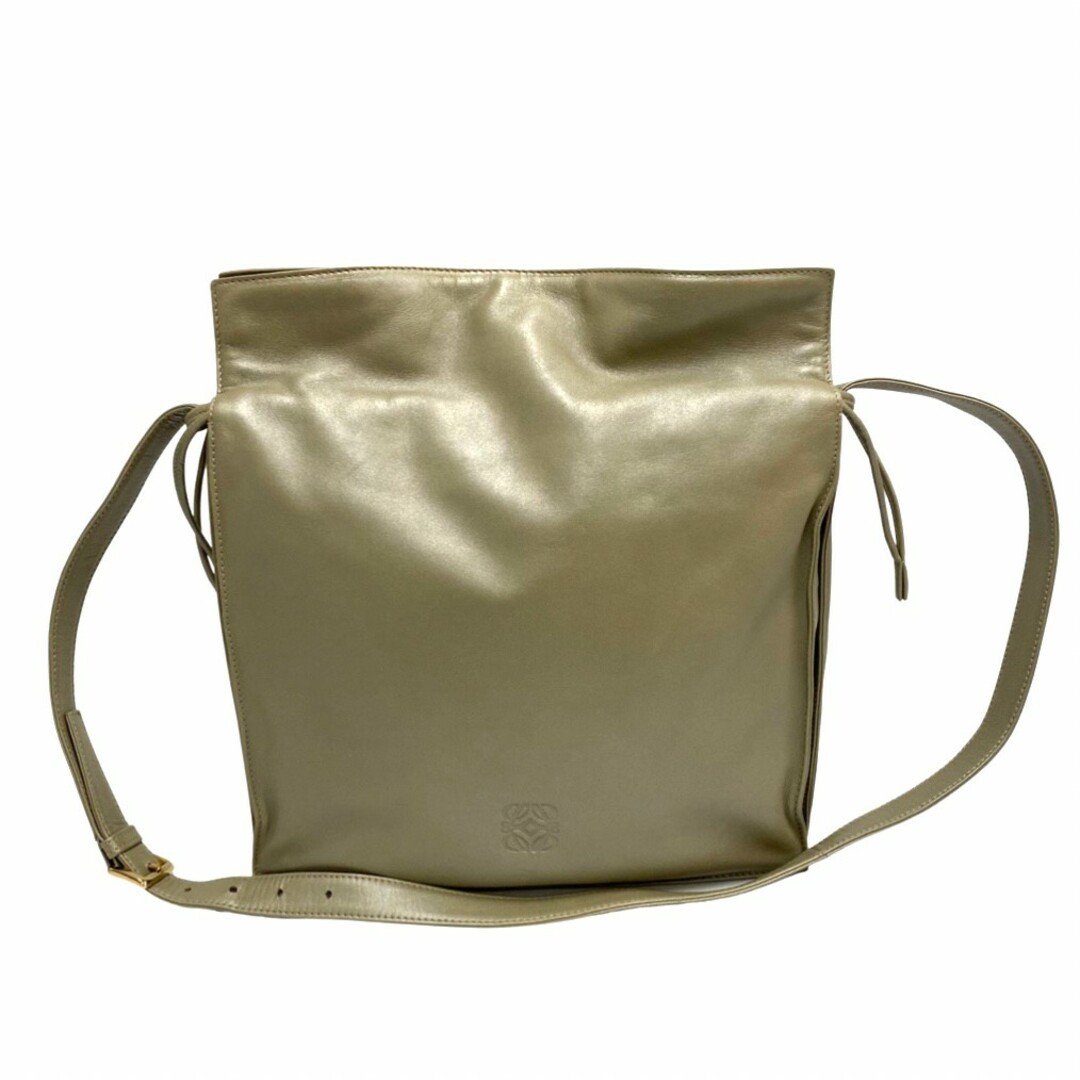 極 美品 保存袋付 LOEWE ロエベ ヴィンテージ ナッパレザー 本革 巾着