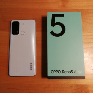 オッポ(OPPO)のY!mobile OPPO Reno5 A eSIM アイスブルー SIMフリー(スマートフォン本体)