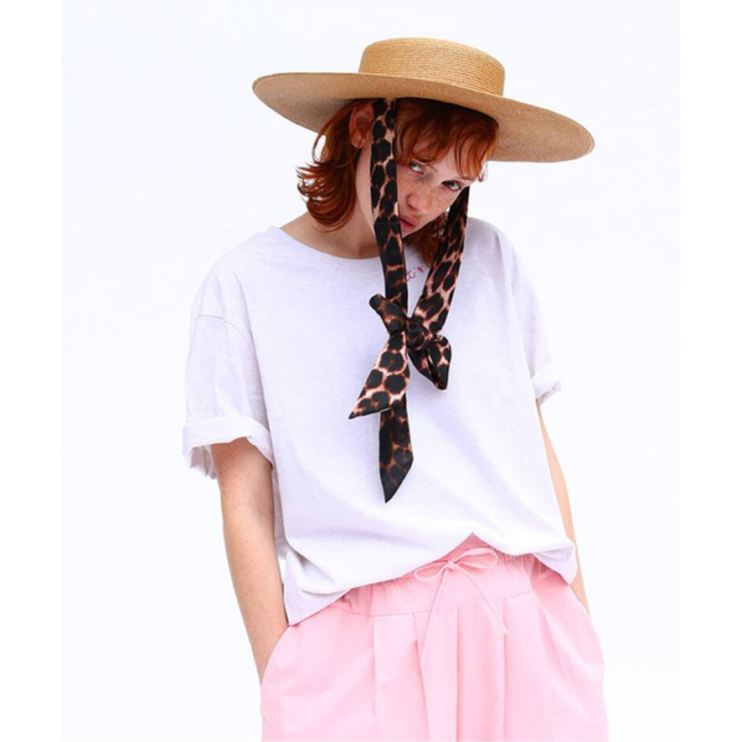 【manipuri/マニプリ】 HAT WITH SCARF(LEOPARD)