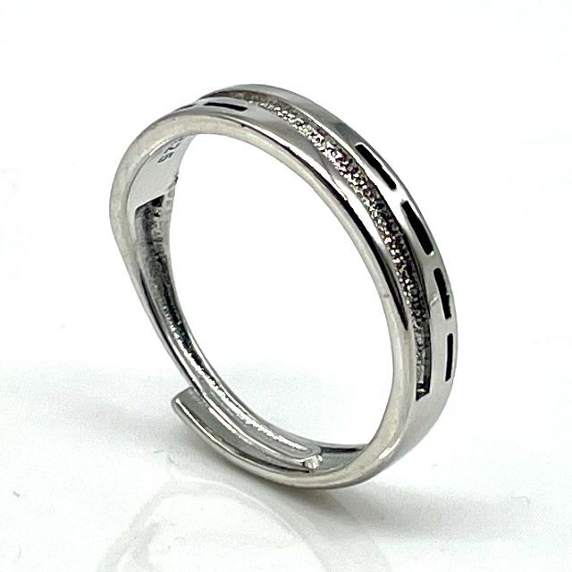 指輪 シルバー925 19号 リング メンズ オープンリング 【PN2482】 メンズのアクセサリー(リング(指輪))の商品写真