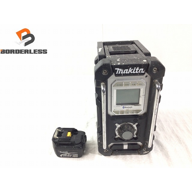 ☆中古品☆makita マキタ 充電式ラジオ MR106 バッテリー1個(14.4V 3.0AH) Bluetooth搭載 現場ラジオ 作業ラジオ 携帯ラジオ 66269 | フリマアプリ ラクマ