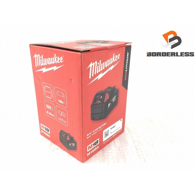 ☆未使用品☆milwaukee ミルウォーキー 18V 5.0Ah 純正 リチウムイオンバッテリー M18B5 リチウムイオン電池 66308 工具