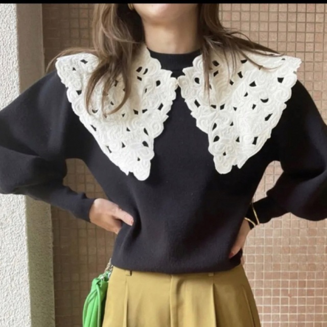 【めいぷる様専用】UND RENEE VELOUR COLLAR KNIT 新品即決 0123.sub.jp