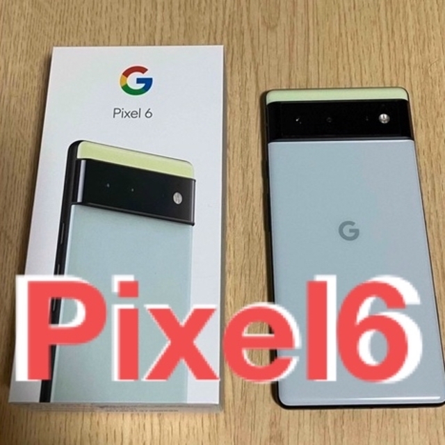 Google Pixel(グーグルピクセル)のGoogle Pixel6 Sorta Seafoam128GB au スマホ/家電/カメラのスマートフォン/携帯電話(スマートフォン本体)の商品写真