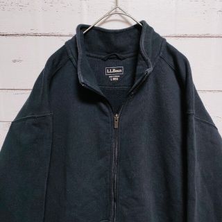 エルエルビーン(L.L.Bean)のエルエルビーン　スウェット　フルジップ　古着　L ブラック(スウェット)