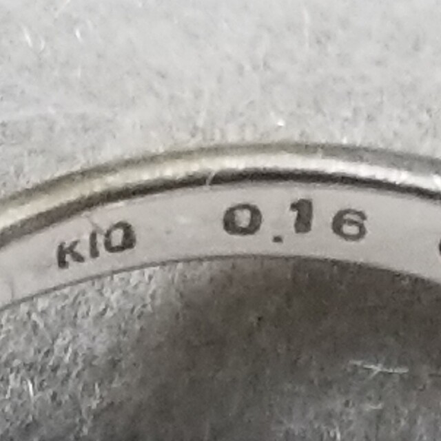 ダイヤリング　指輪　K10wg レディースのアクセサリー(リング(指輪))の商品写真