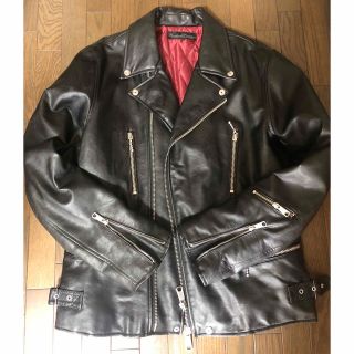 サンローラン(Saint Laurent)の古着 サティスファクションギャランティード ライダース レザー ジャケット(レザージャケット)