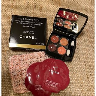 シャネル(CHANEL)のCHANELレキャトルオンブルツイード03サンプル付き(アイシャドウ)