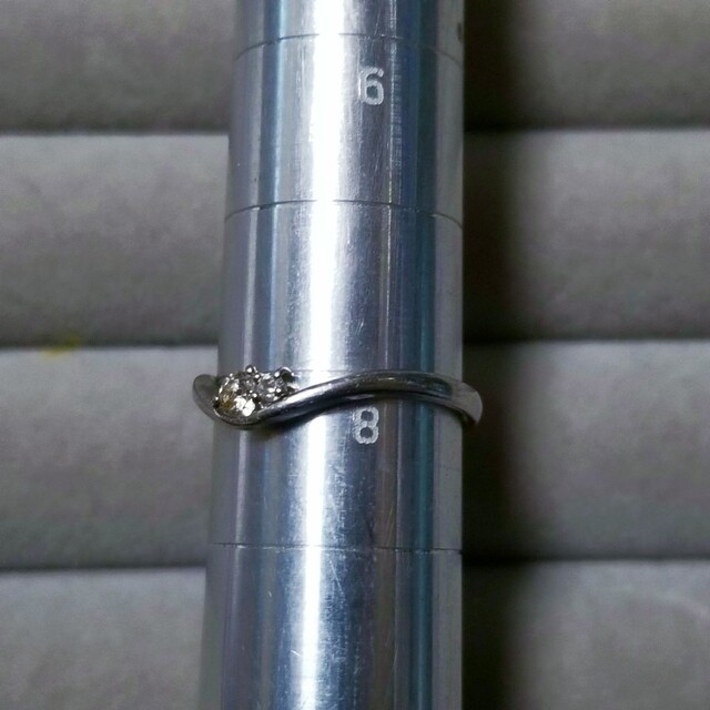 プラチナ　pt900 ダイヤリング　指輪 レディースのアクセサリー(リング(指輪))の商品写真