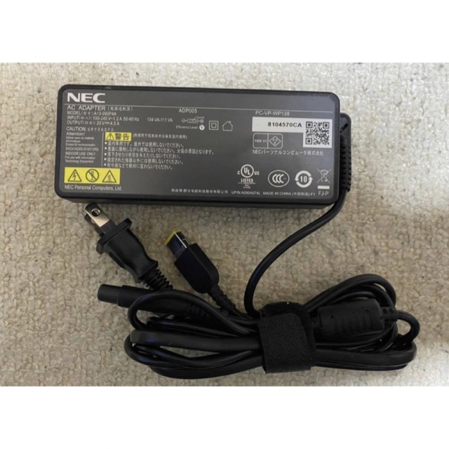 NEC ACアダプター LaVie PC-VP-BP138  純正充電器　新品