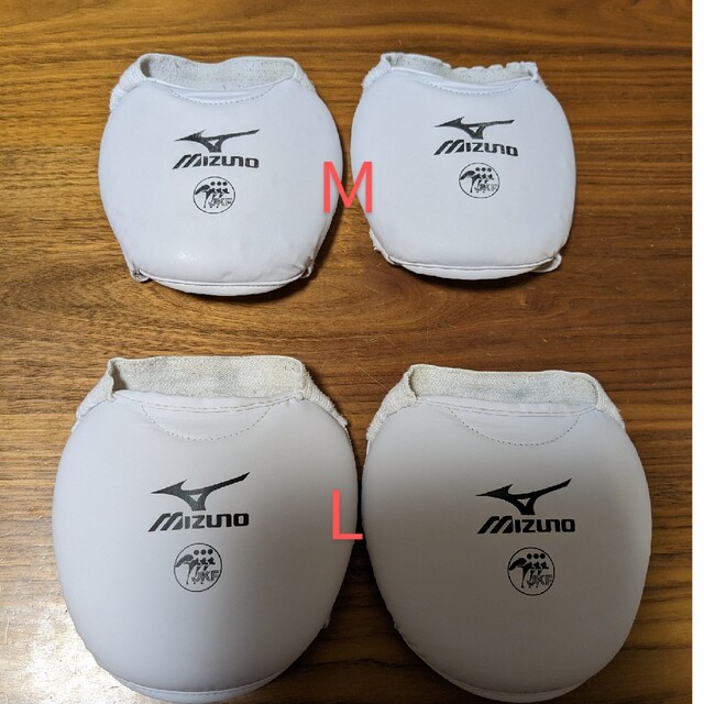 MIZUNO(ミズノ)の空手　防具　　シンガードＬ　インステップガードＭ Ｌ スポーツ/アウトドアのスポーツ/アウトドア その他(相撲/武道)の商品写真