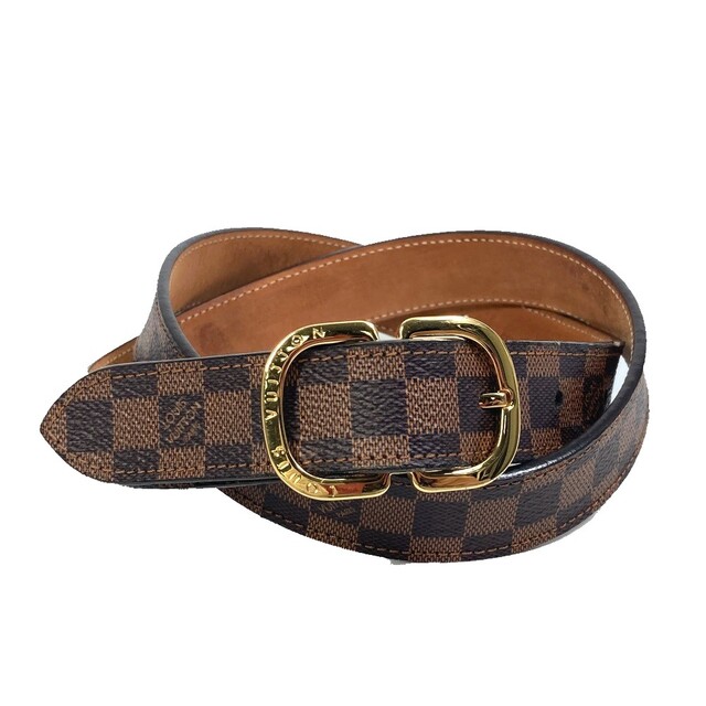 LOUIS VUITTON(ルイヴィトン)のルイヴィトン LOUIS VUITTON サンチュール・ミニ M9744 小物 ベルト ダミエキャンバス ブラウン レディースのファッション小物(ベルト)の商品写真