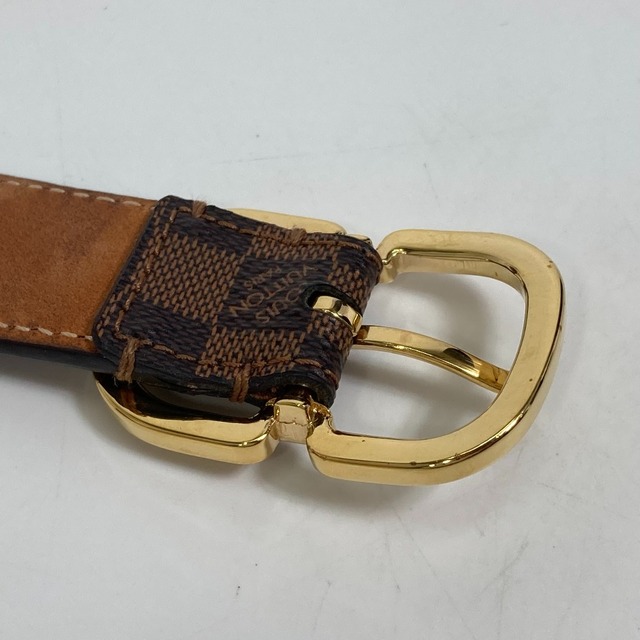 LOUIS VUITTON(ルイヴィトン)のルイヴィトン LOUIS VUITTON サンチュール・ミニ M9744 小物 ベルト ダミエキャンバス ブラウン レディースのファッション小物(ベルト)の商品写真