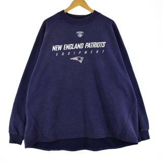 リーボック(Reebok)の古着 リーボック Reebok NFL NEW ENGLAND PATRIOTS ニューイングランドペイトリオッツ プリントスウェットシャツ トレーナー メンズXXXL /eaa305571(スウェット)