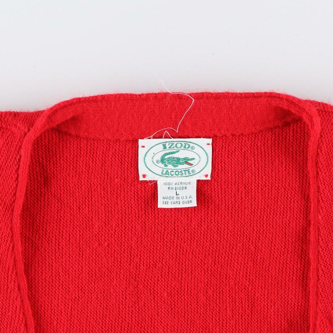 LACOSTE - 古着 80~90年代 ラコステ LACOSTE IZOD アクリルニット