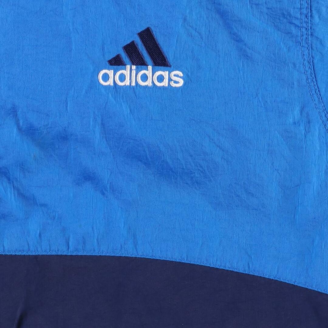 adidas(アディダス)の古着 90年代 アディダス adidas ハーフジップ ナイロンプルオーバーパーカー メンズL ヴィンテージ /eaa311025 メンズのジャケット/アウター(ナイロンジャケット)の商品写真