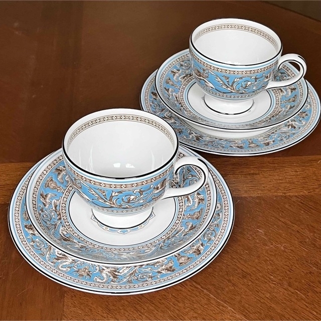 WEDGWOOD - 【黒壺美品】ウェッジウッド☆フロレンティーンターコイズ