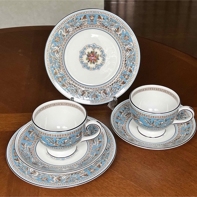 WEDGWOOD - 【黒壺美品】ウェッジウッド☆フロレンティーンターコイズ